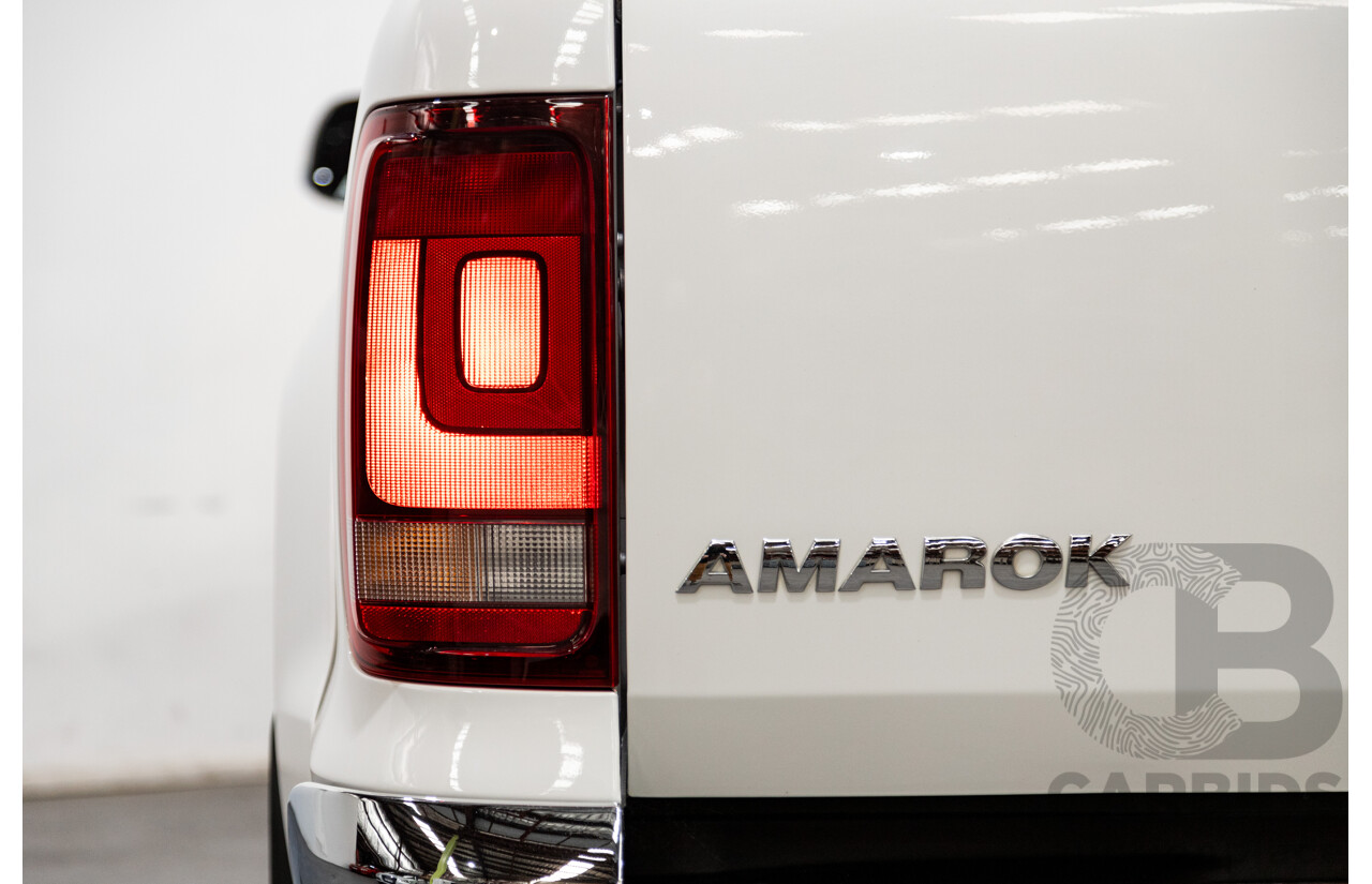 02/2020 Volkswagen Amarok TDI550 Sportline 4Motion (AWD) MY20 4d Dual Cab White Turbo Diesel V6 3.0L