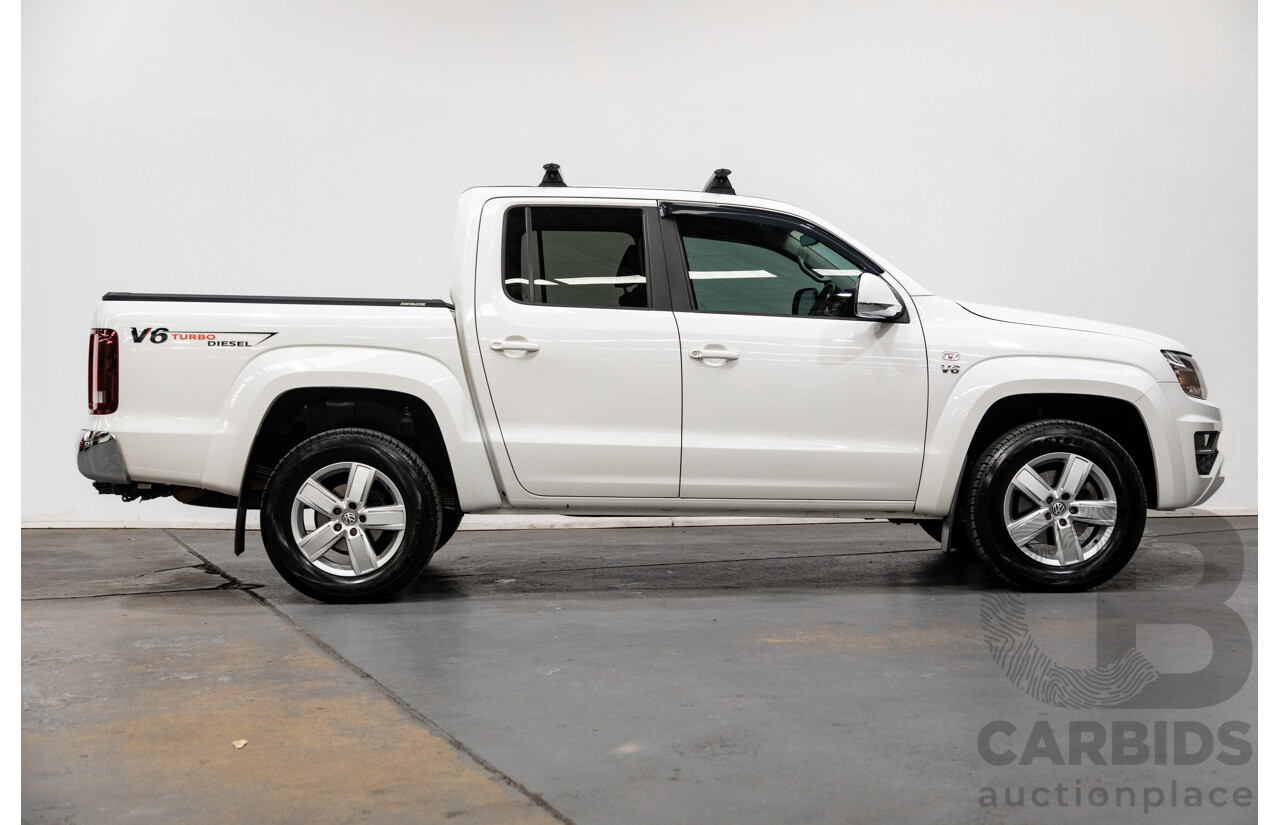 02/2020 Volkswagen Amarok TDI550 Sportline 4Motion (AWD) MY20 4d Dual Cab White Turbo Diesel V6 3.0L