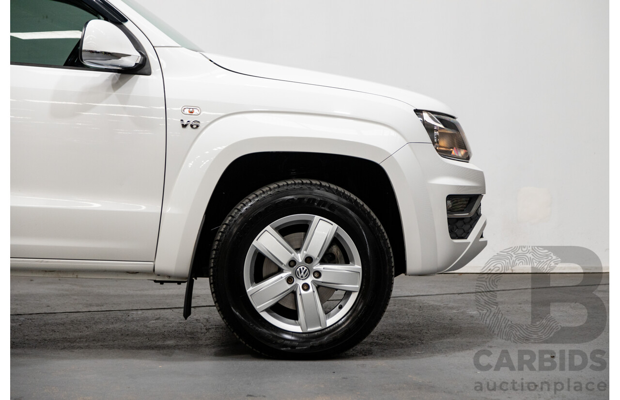 02/2020 Volkswagen Amarok TDI550 Sportline 4Motion (AWD) MY20 4d Dual Cab White Turbo Diesel V6 3.0L