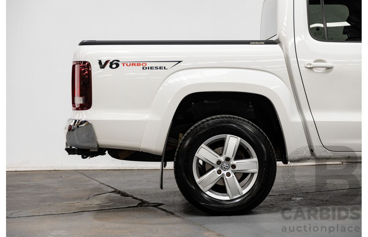 02/2020 Volkswagen Amarok TDI550 Sportline 4Motion (AWD) MY20 4d Dual Cab White Turbo Diesel V6 3.0L