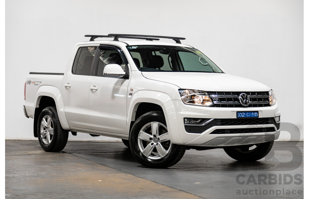 02/2020 Volkswagen Amarok TDI550 Sportline 4Motion (AWD) MY20 4d Dual Cab White Turbo Diesel V6 3.0L