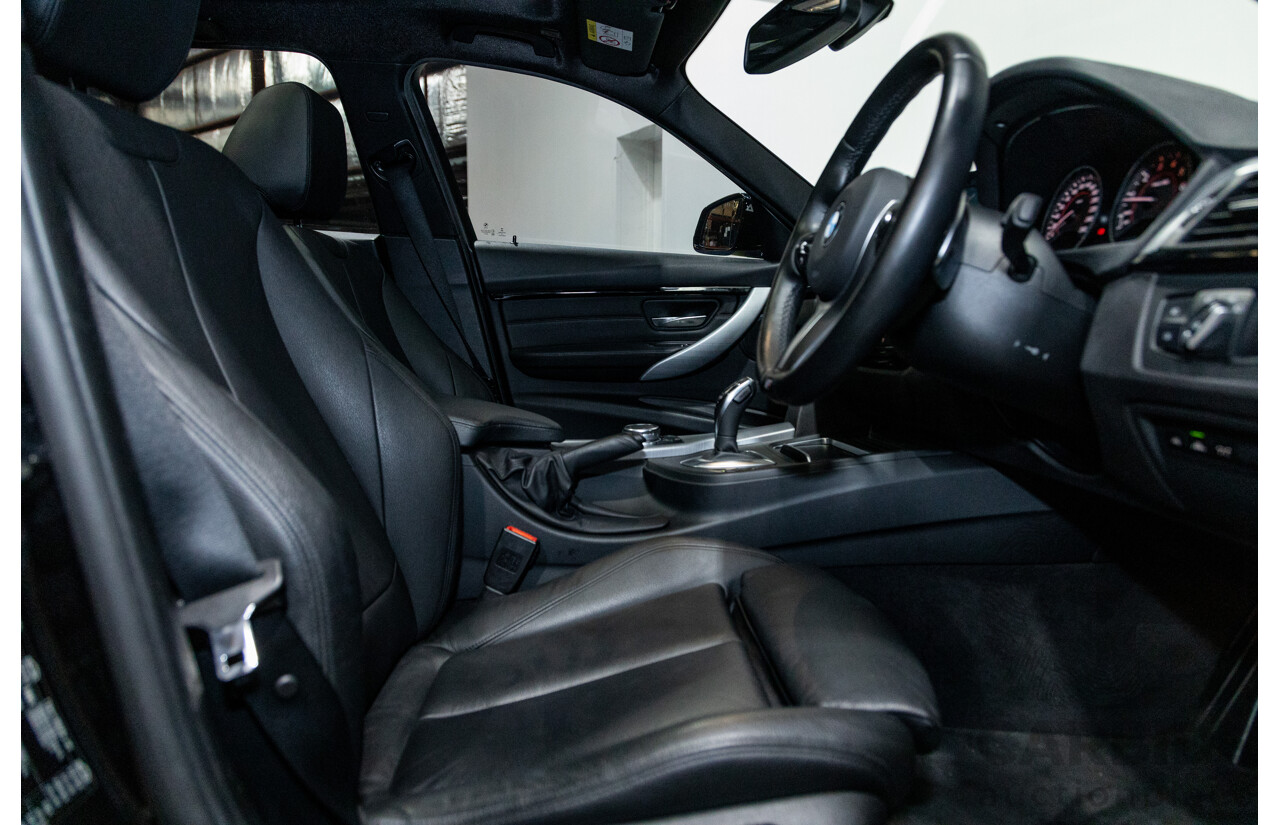 4/2016 BMW 320i Touring M-Sport F31 LCI 4d Wagon Metallic Black Turbo 2.0L