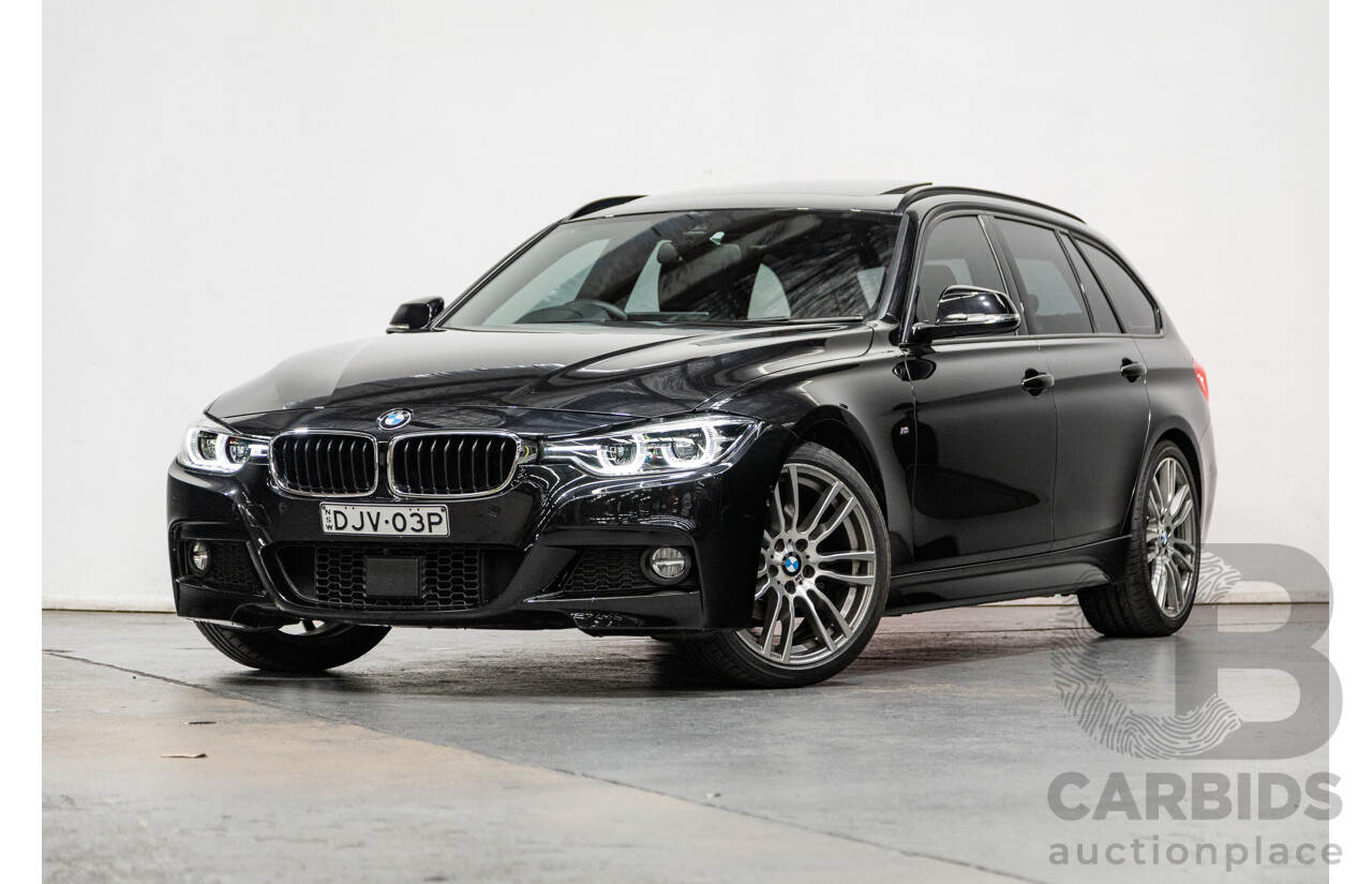 4/2016 BMW 320i Touring M-Sport F31 LCI 4d Wagon Metallic Black Turbo 2.0L