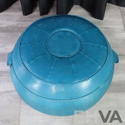 Retro Vinyl Footstool