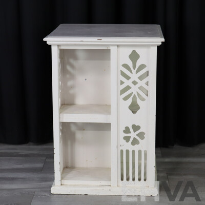 Square Painted Open Bookshelf