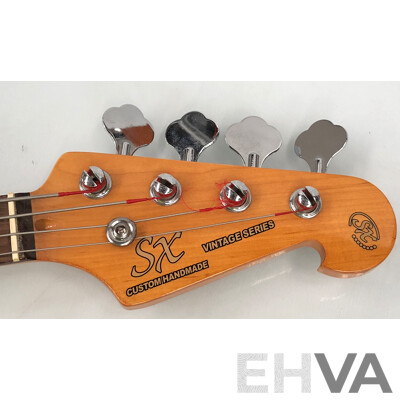 SX Vintage Series Custom Handmade Four String Electric Bass Guitar