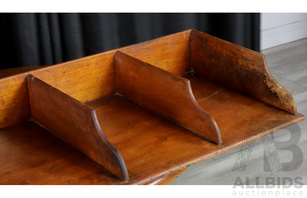 Victorian Cedar Desk Top Tidy