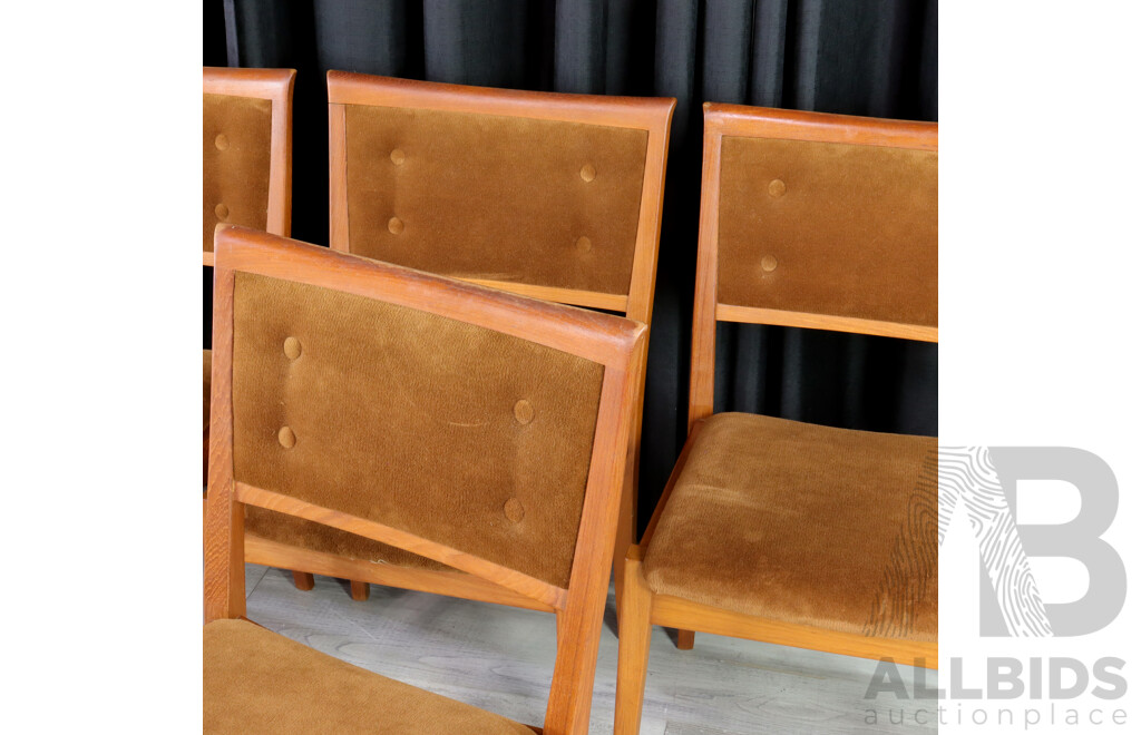 Good Set of Six Teak Framed Dining Chairs by Parker Furniture