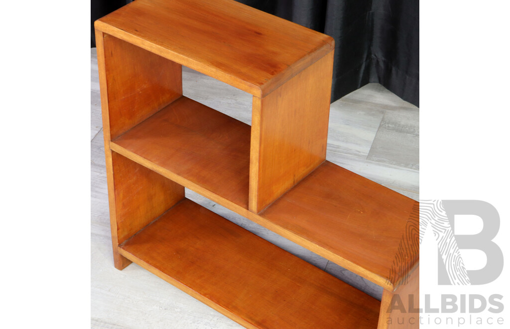 Small Art Deco Step Side Bookcase