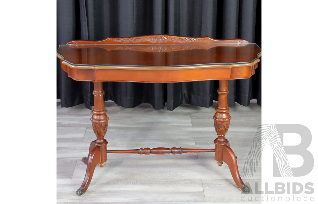 Timber Hall Table with Shaped Top