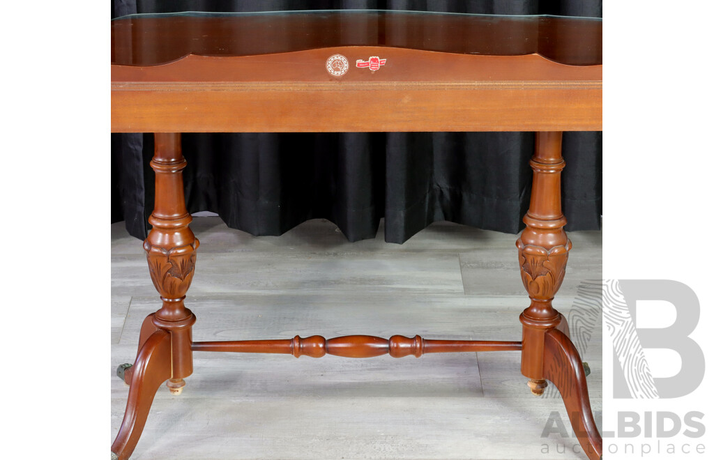 Timber Hall Table with Shaped Top