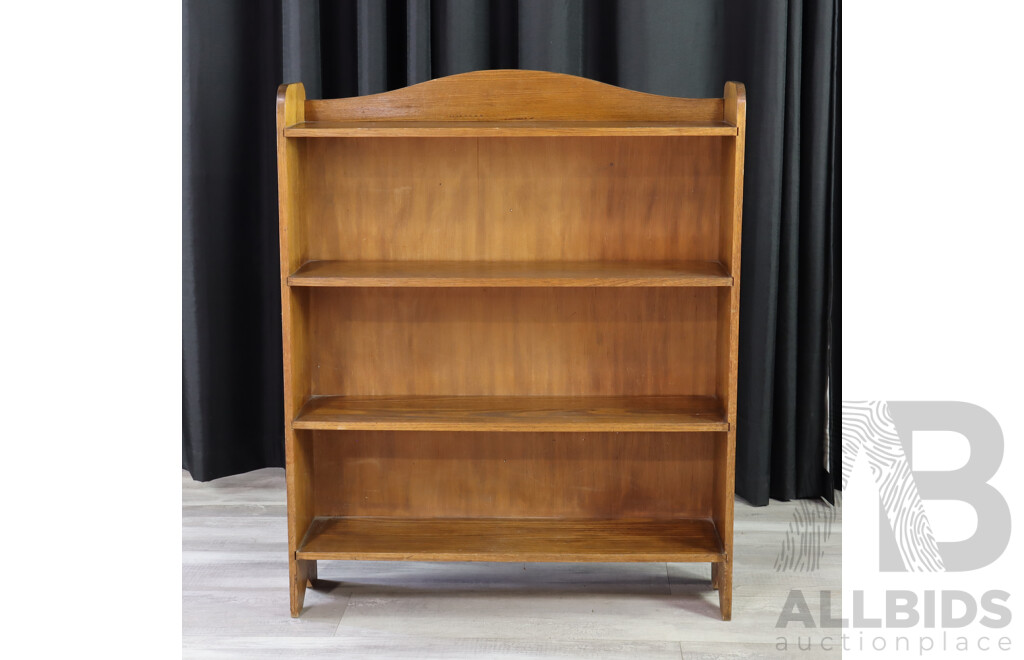 Oak Open Bookcase