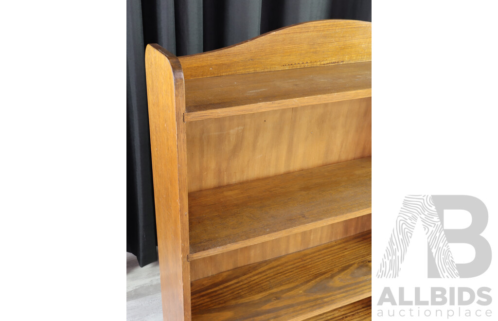 Oak Open Bookcase