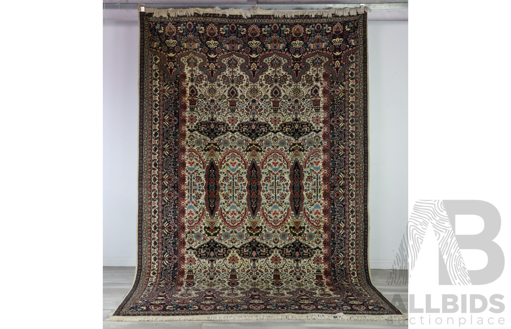 Nice Large Hand Knotted Anatolian Ladik Wool Main Carpet, Ex Cadrys