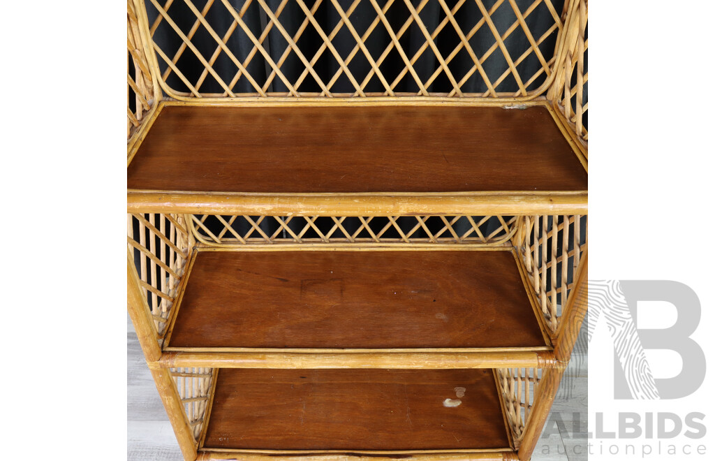 Cane Dome Top Open Bookcase