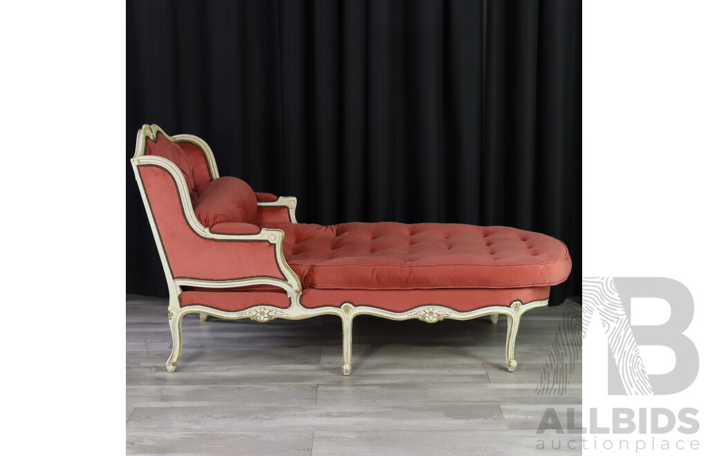 Italian Style Lounge Armchair Chaise