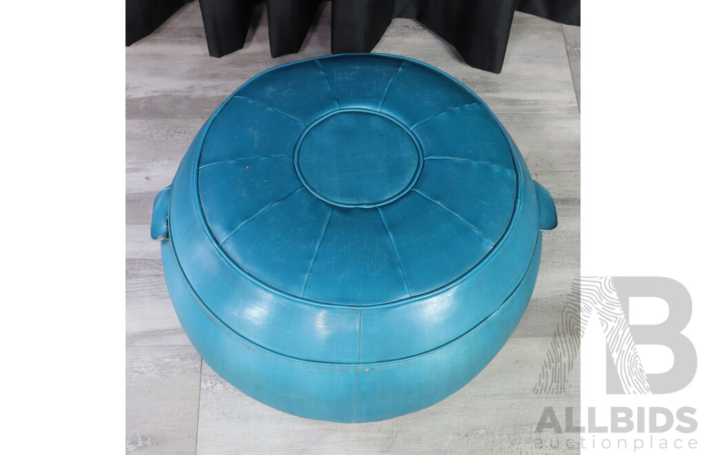 Retro Vinyl Footstool