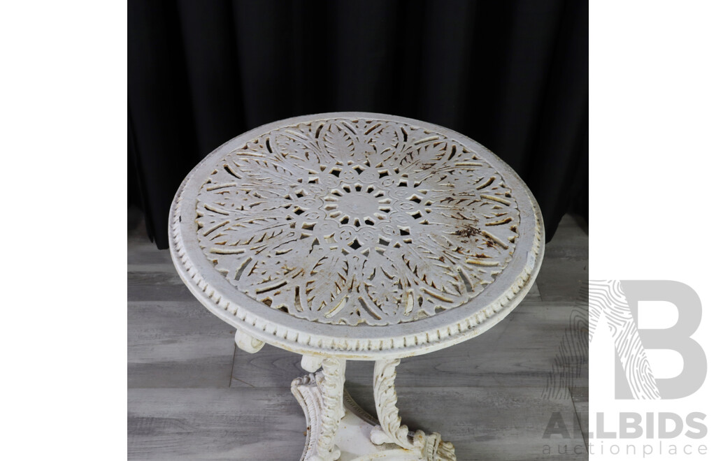 Victorian Cast Iron Garden Table