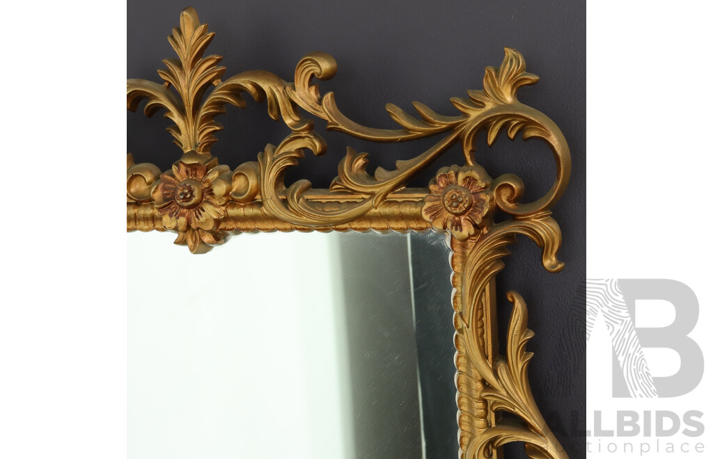 Molded Plastic Gilt Framed Mirror