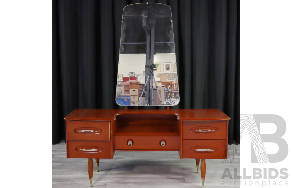 Retro Mirrored Back Dresser by Burgess Furniture