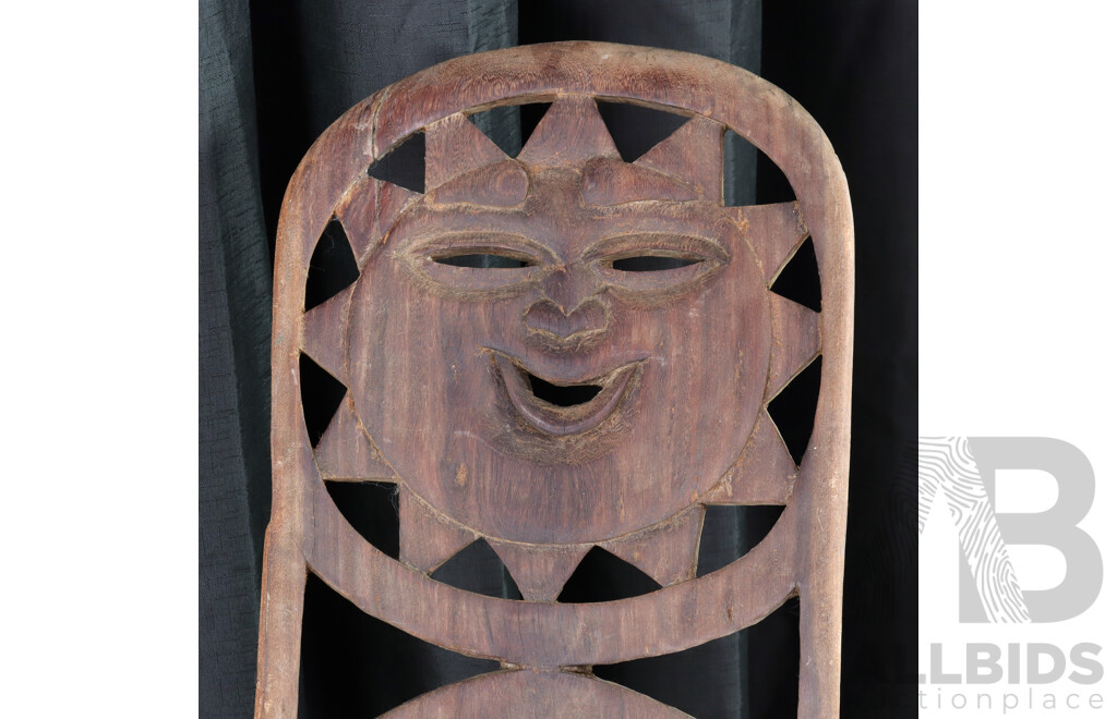 Carved African Folding Stool