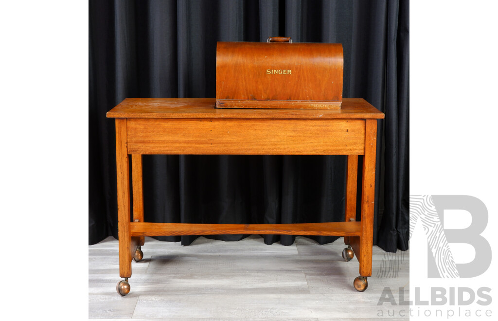 Singer Sewing Machine in Works Table