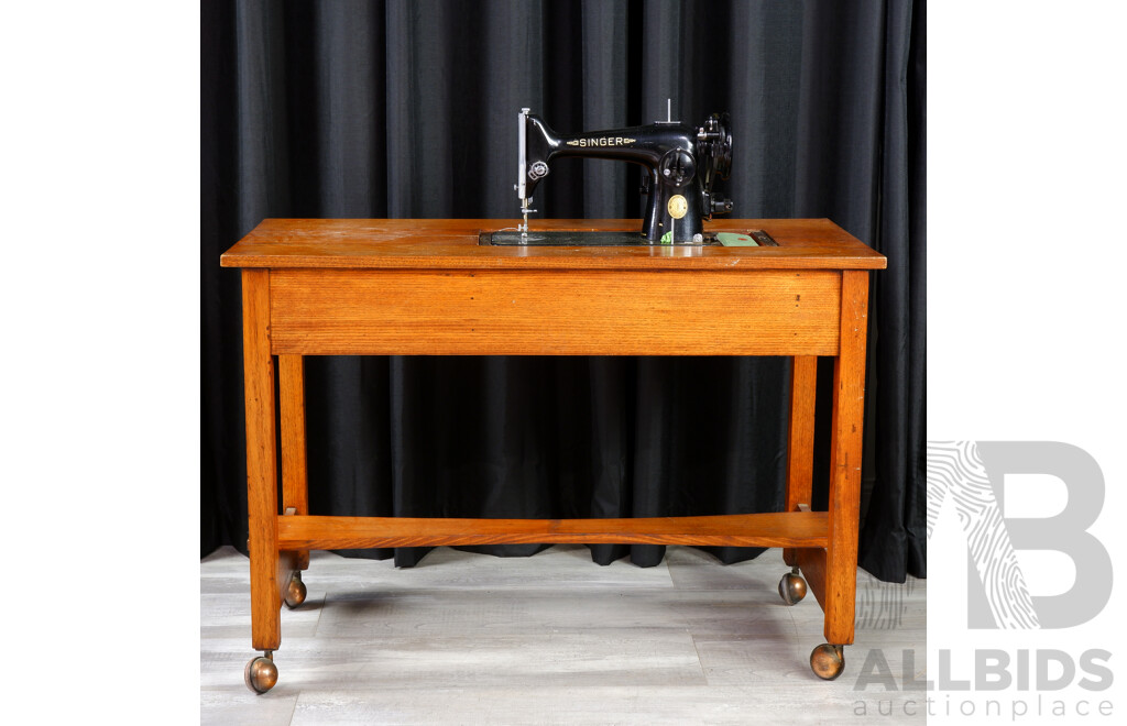 Singer Sewing Machine in Works Table