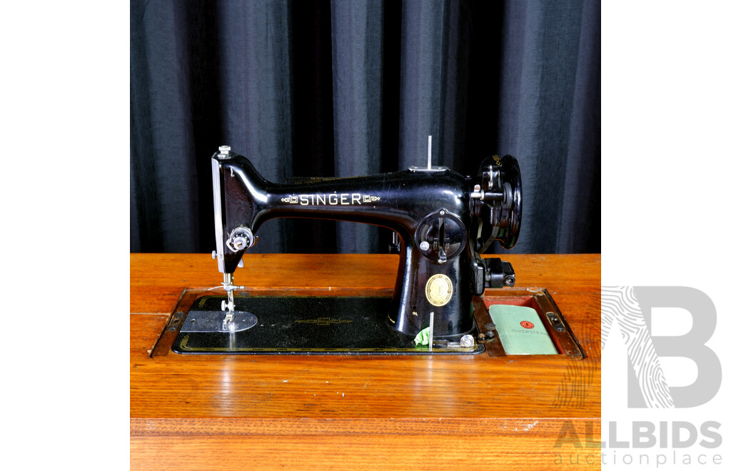 Singer Sewing Machine in Works Table