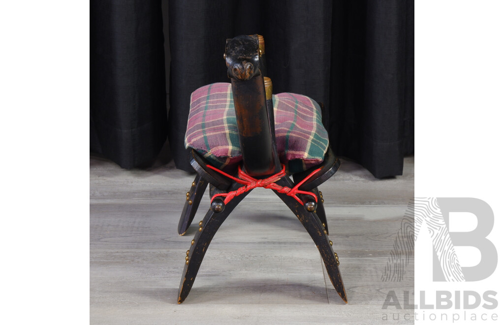 Small Vintage Camel Stool