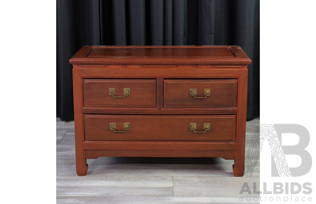 Mahogany Three Drawer Chest