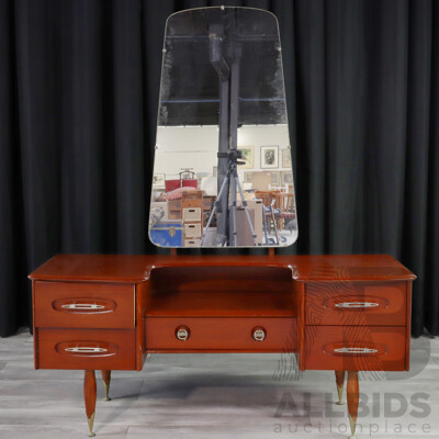 Retro Mirrored Back Dresser by Burgess Furniture