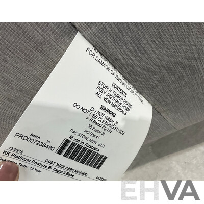 KING KOIL BELLAGIO II Platinum Posture Base with Mattress - Size King - ORP$9,499
