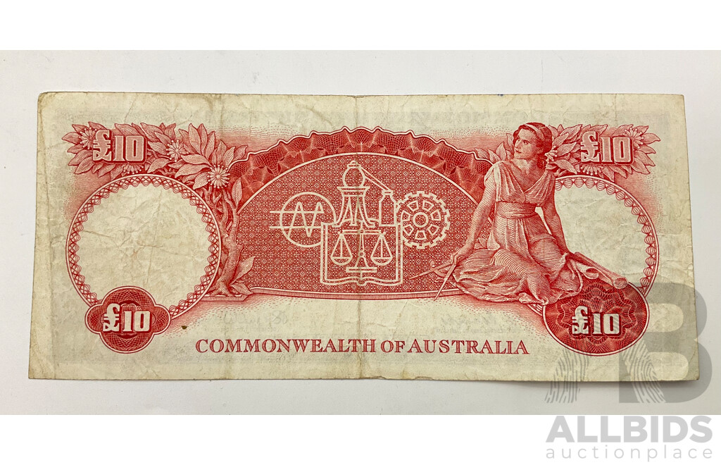 Australian Ten Pound Note, Coombs/Wilson WA 36248805