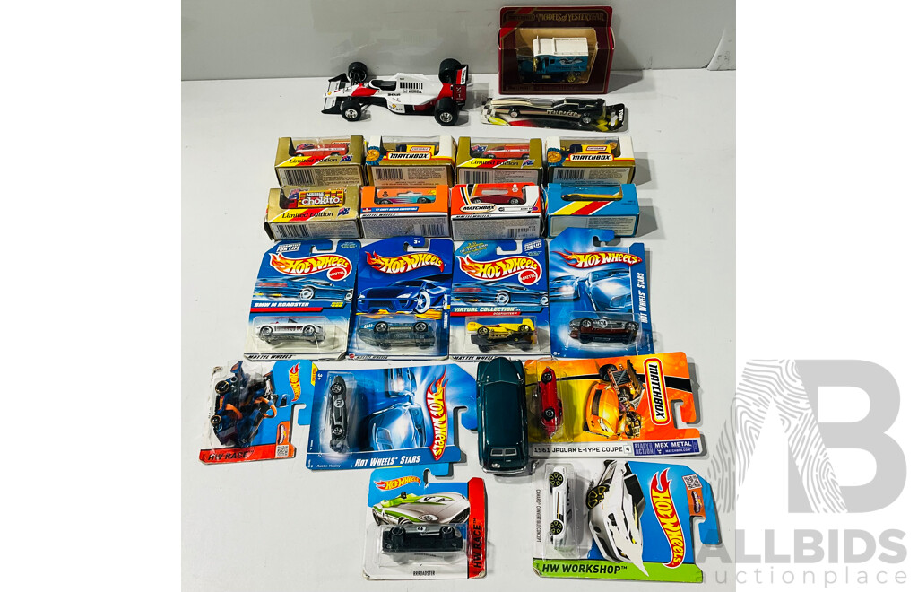 Large Collection of Matchbox Cars, Hot Wheels and More