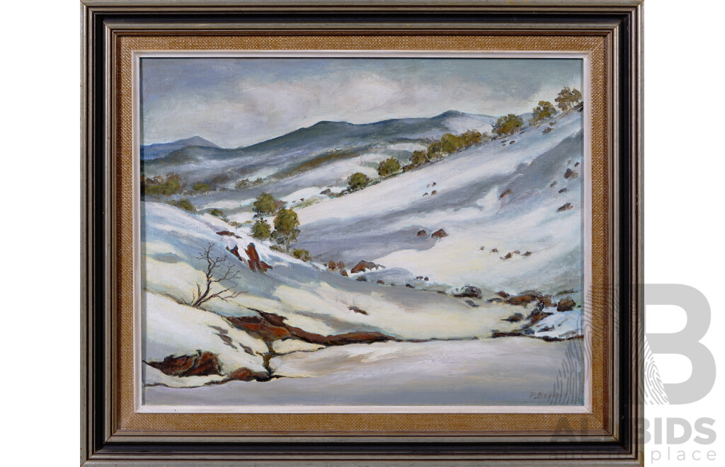 Peter Bardulis (20th Century, Latvian-Australian, 1912-1988), Winter Shades, Oil on Board