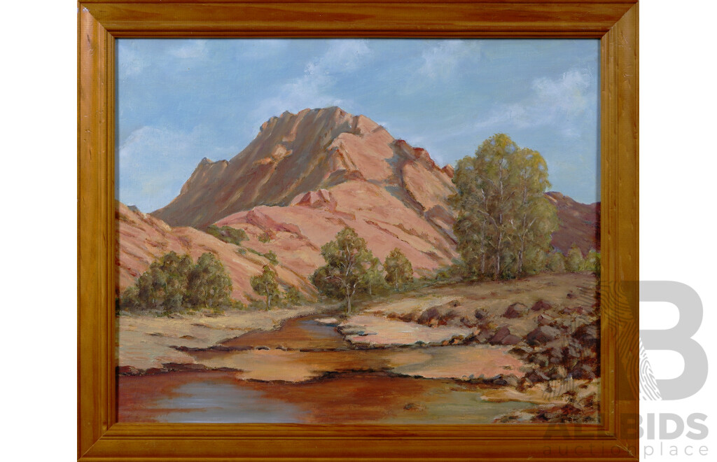 Peter Bardulis (20th Century, Latvian-Australian, 1912-1988), Brachina Gorge, S.A, Oil on Canvas Panel