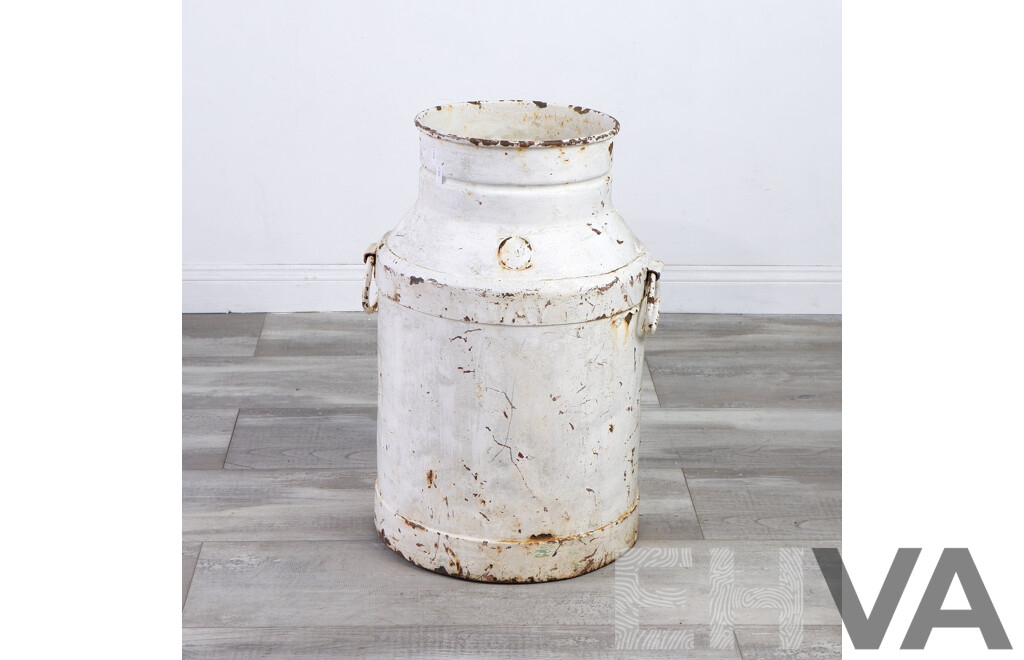 Painted Vintage Milk Can Marked WAY Converted to Letterbox