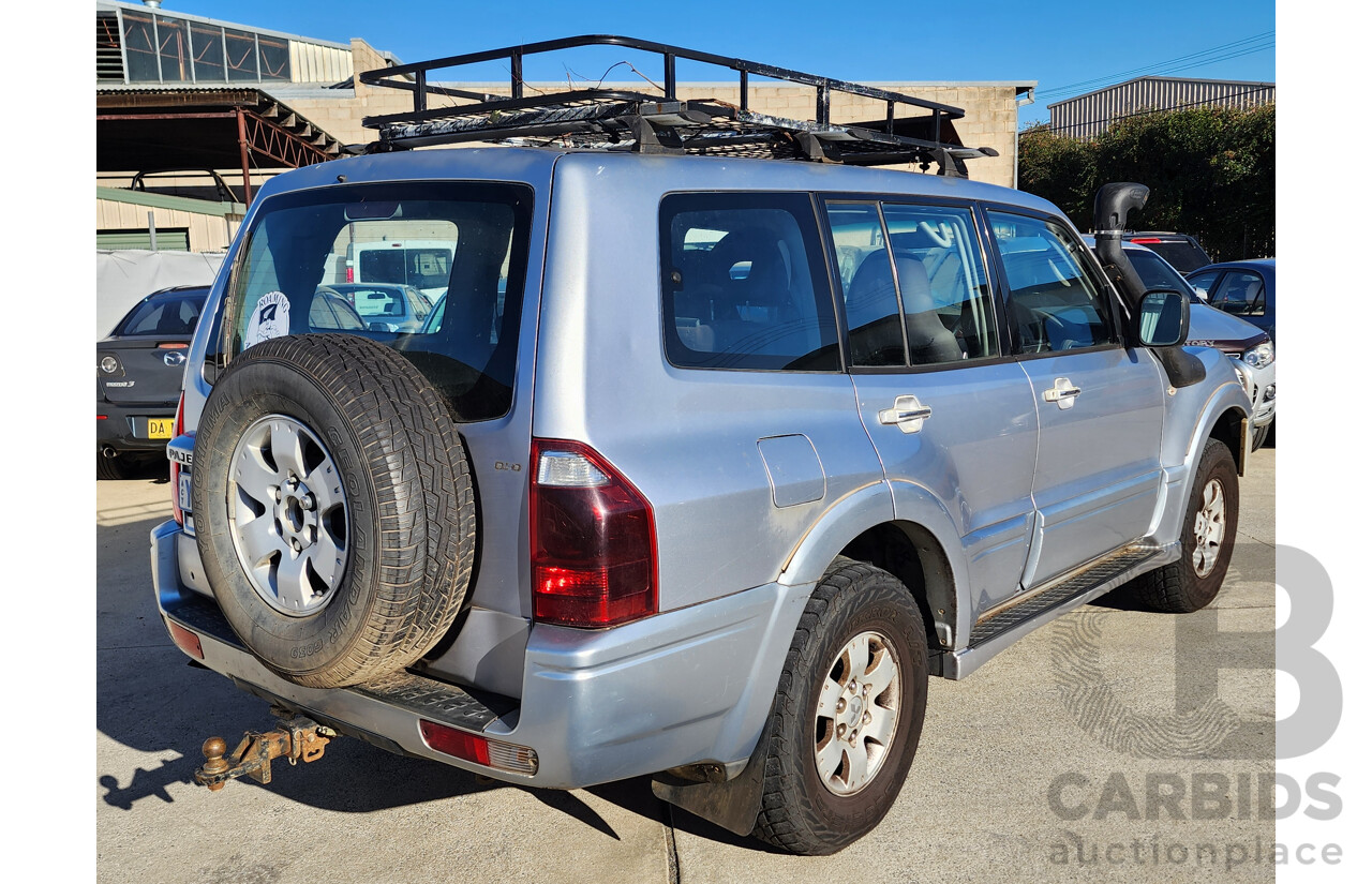 08/2004 Mitsubishi Pajero GLS LWB (4x4) 4WD NP 4D Wagon Silver 3.2L