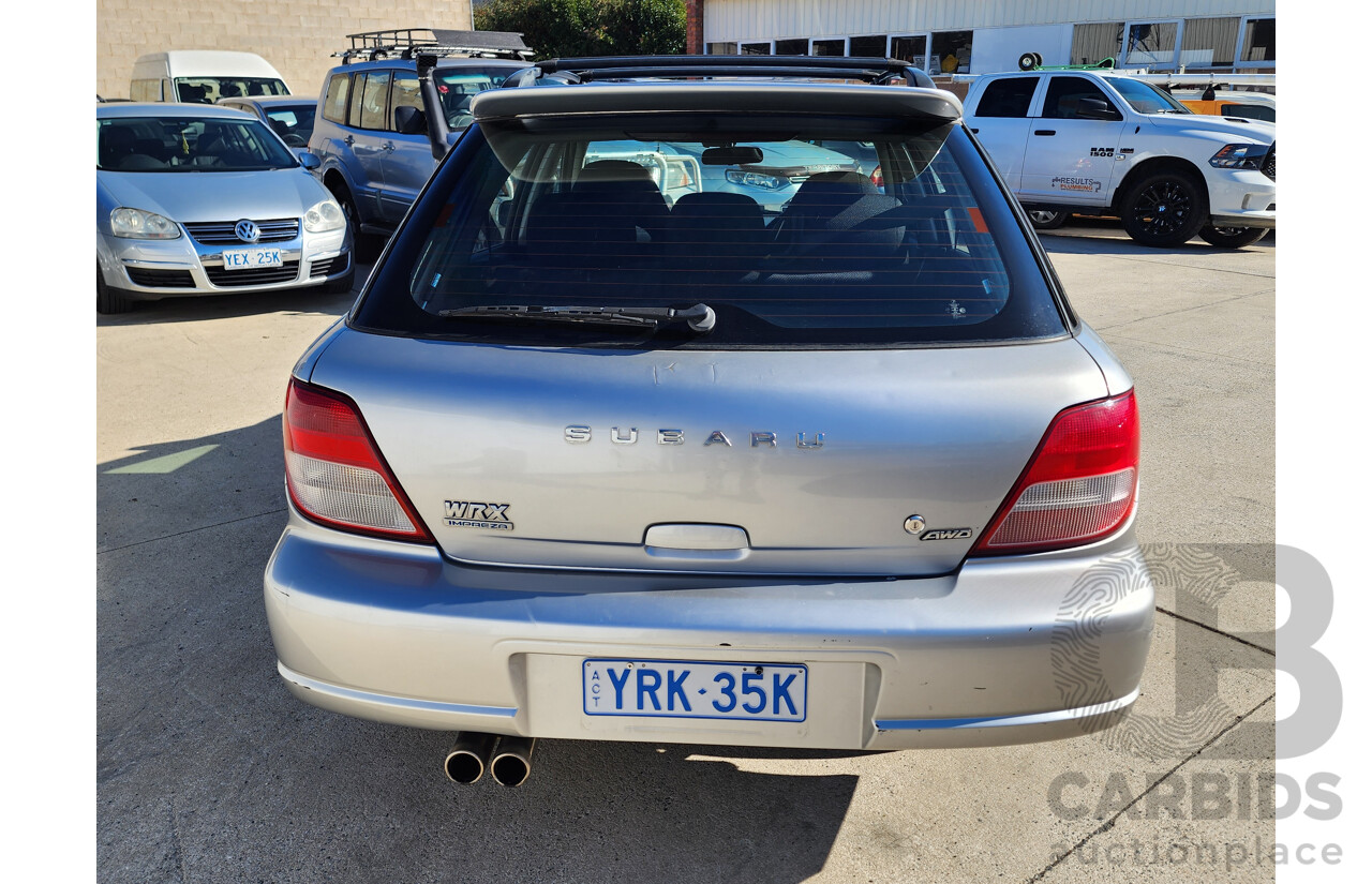 04/2001 Subaru Impreza WRX (AWD) AWD MY01 5D Hatchback Silver 2.0L