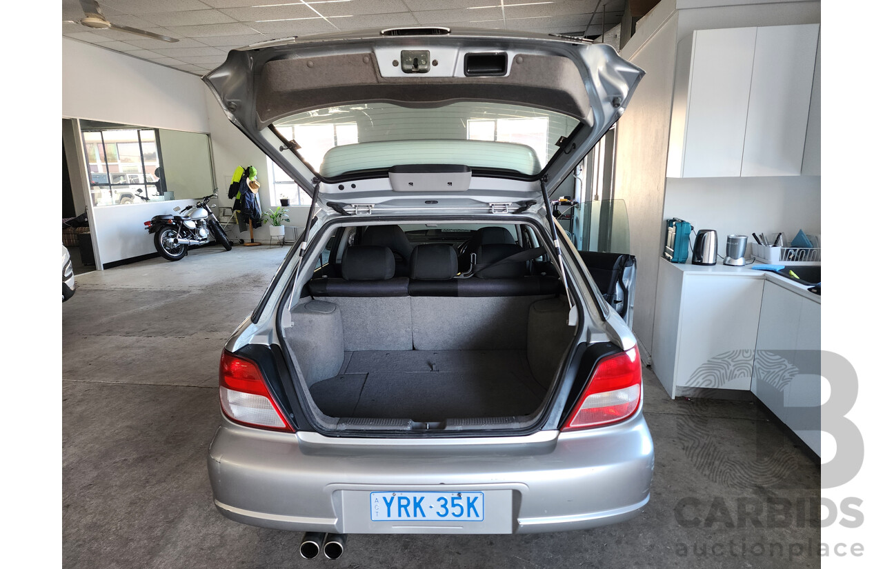 04/2001 Subaru Impreza WRX (AWD) AWD MY01 5D Hatchback Silver 2.0L