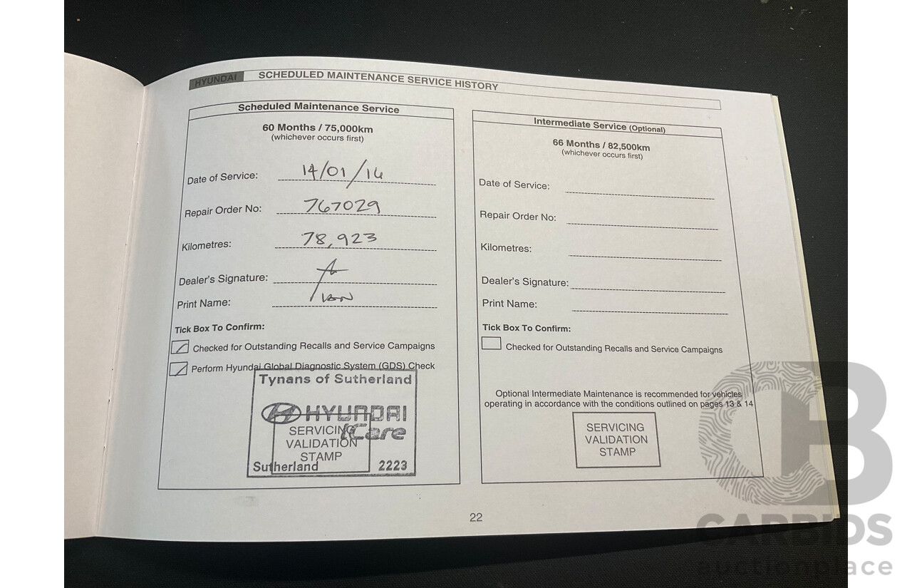 9/2012 Hyundai i30 Active GD 5d Hatchback Blue 1.8L