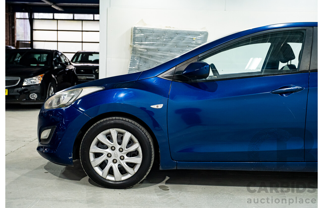 9/2012 Hyundai i30 Active GD 5d Hatchback Blue 1.8L