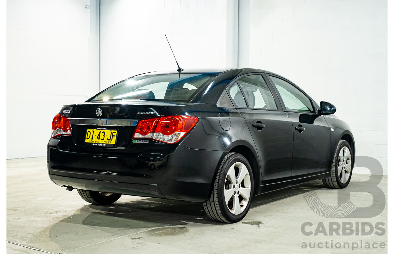 2/2014 Holden Cruze Equipe JH MY14 4d Sedan Black Turbo 1.4L