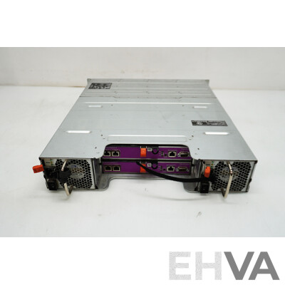 Dell (E03J) EqualLogic PS4100 12-Bay SAS Hard Drive Array W/ Controller Modules & 22TB Storage