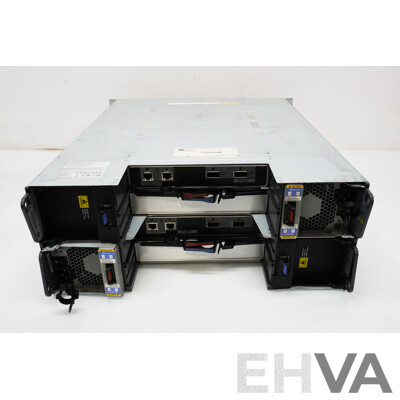 NetApp (NAJ-0801) DS4246 24-Bay 4RU Hard Drive Array W/ SAS Controller Modules & 88TB Storage