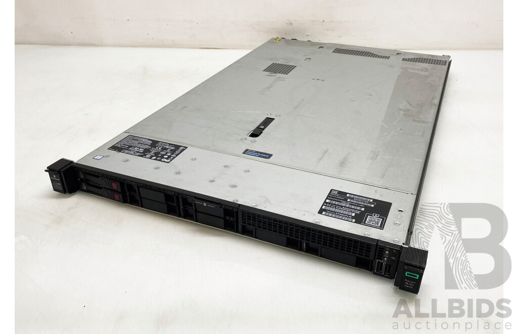 HPE ProLiant DL360 Gen10 Dual Intel Xeon GOLD (5115) 2.40GHz-3.20GHz 10-Core CPU 1RU Server W/ 128GB DDR4