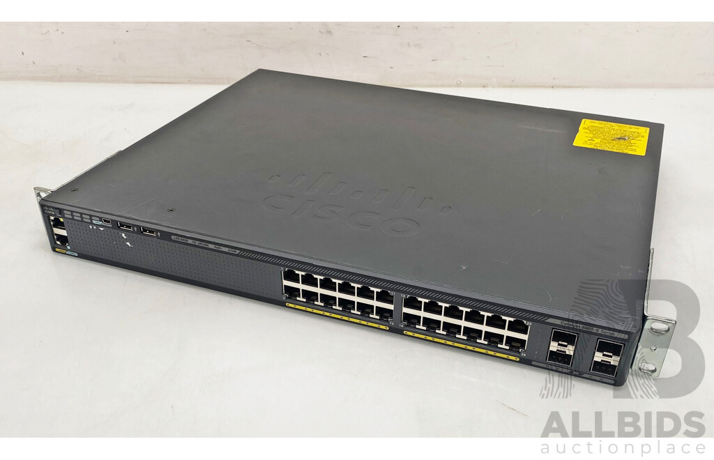 Cisco (WS-C2960X-24PS-L) Catalyst 2960-X Series 24-Port Gigabit PoE+ Switch