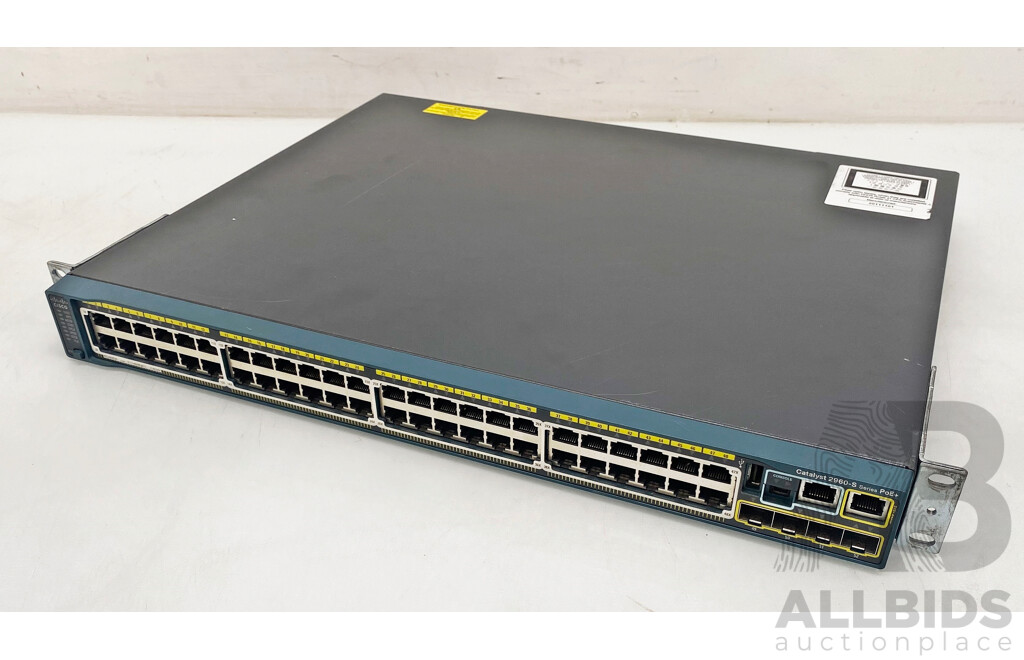 Cisco (WS-C2960S-48FPS-L) Catalyst 2960-S Series PoE+ 48-Port Gigabit Ethernet Switch