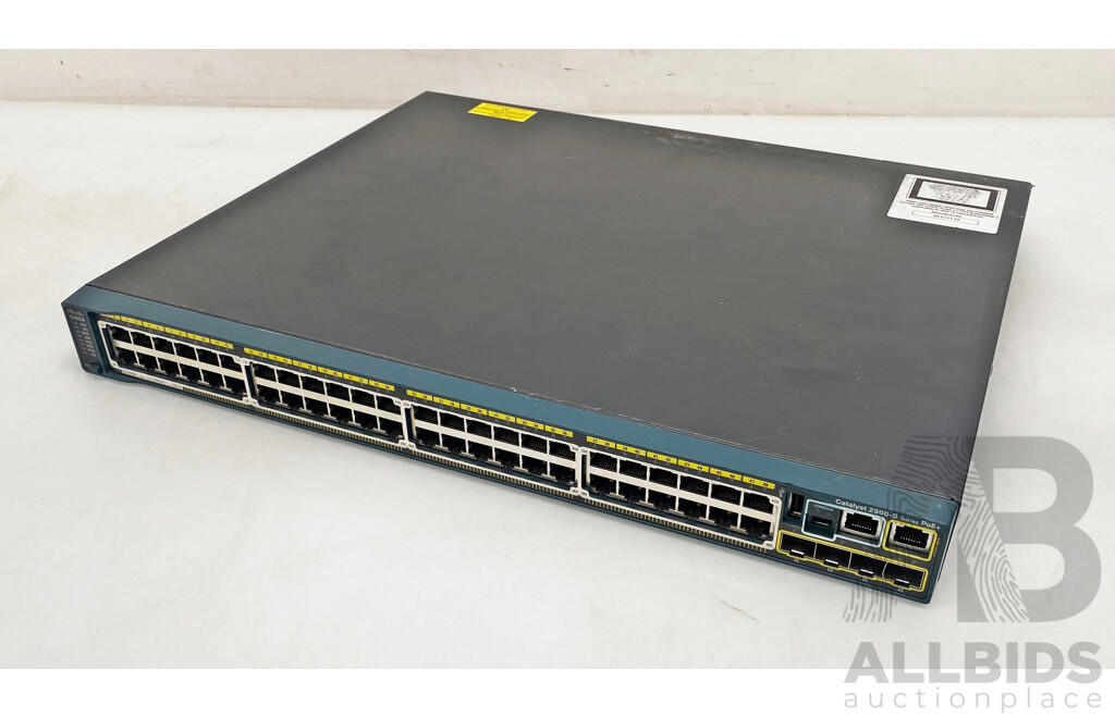 Cisco (WS-C2960S-48FPS-L) Catalyst 2960-S Series PoE+ 48-Port Gigabit Ethernet Switch