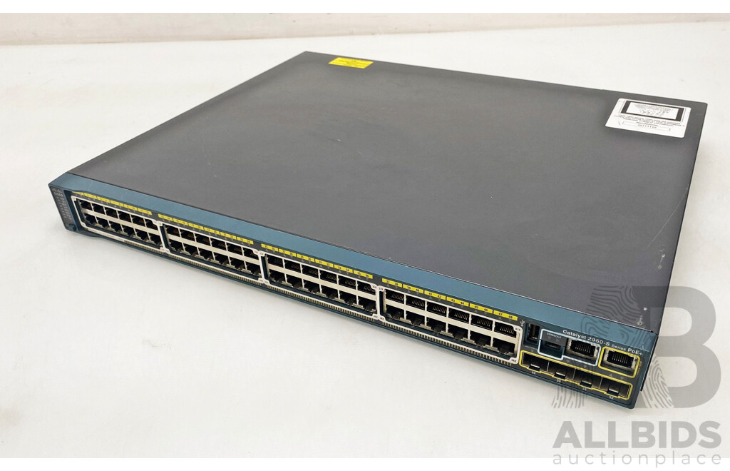 Cisco (WS-C2960S-48FPS-L) Catalyst 2960-S Series PoE+ 48-Port Gigabit Ethernet Switch